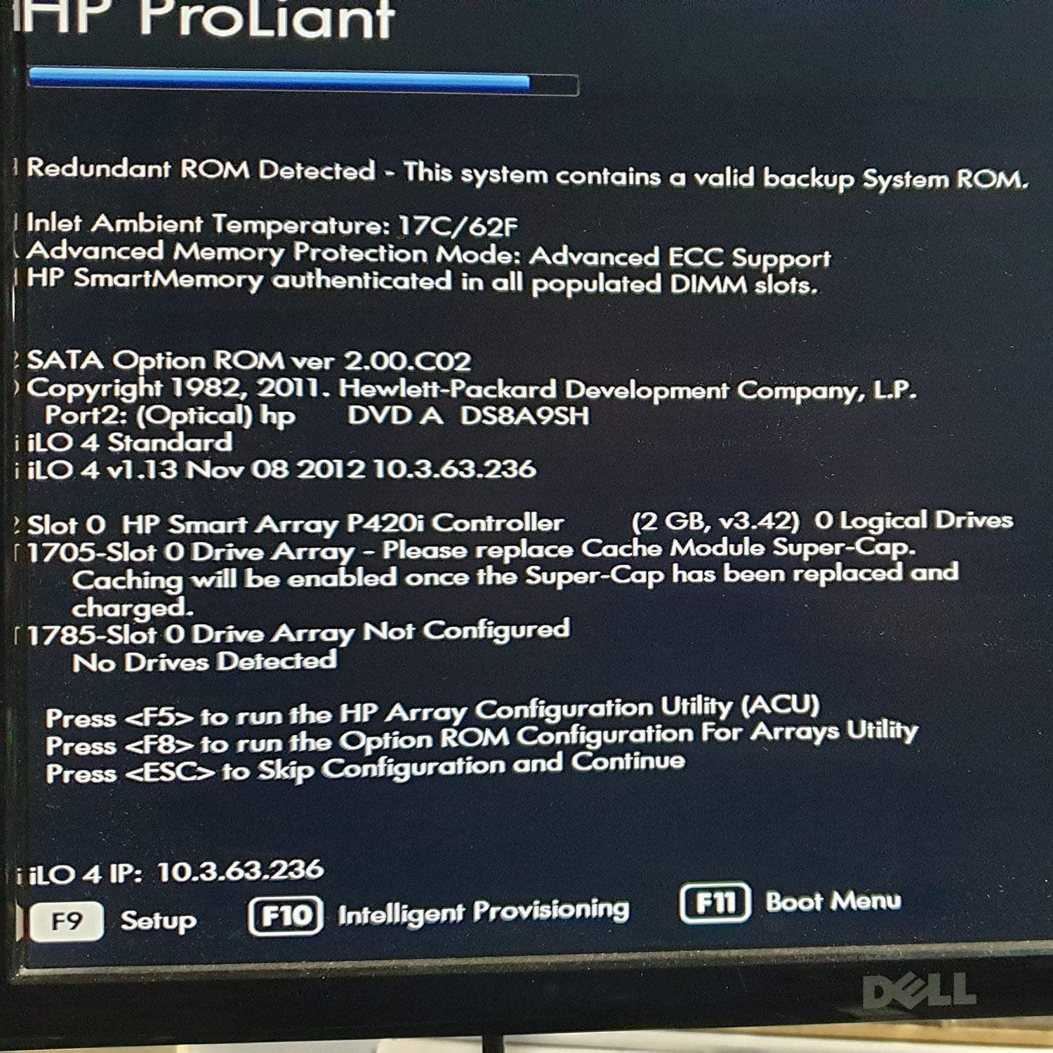 Server Hp ProLiant DL120 G6 Rack Used A 2Gb Memory  HD Graphics