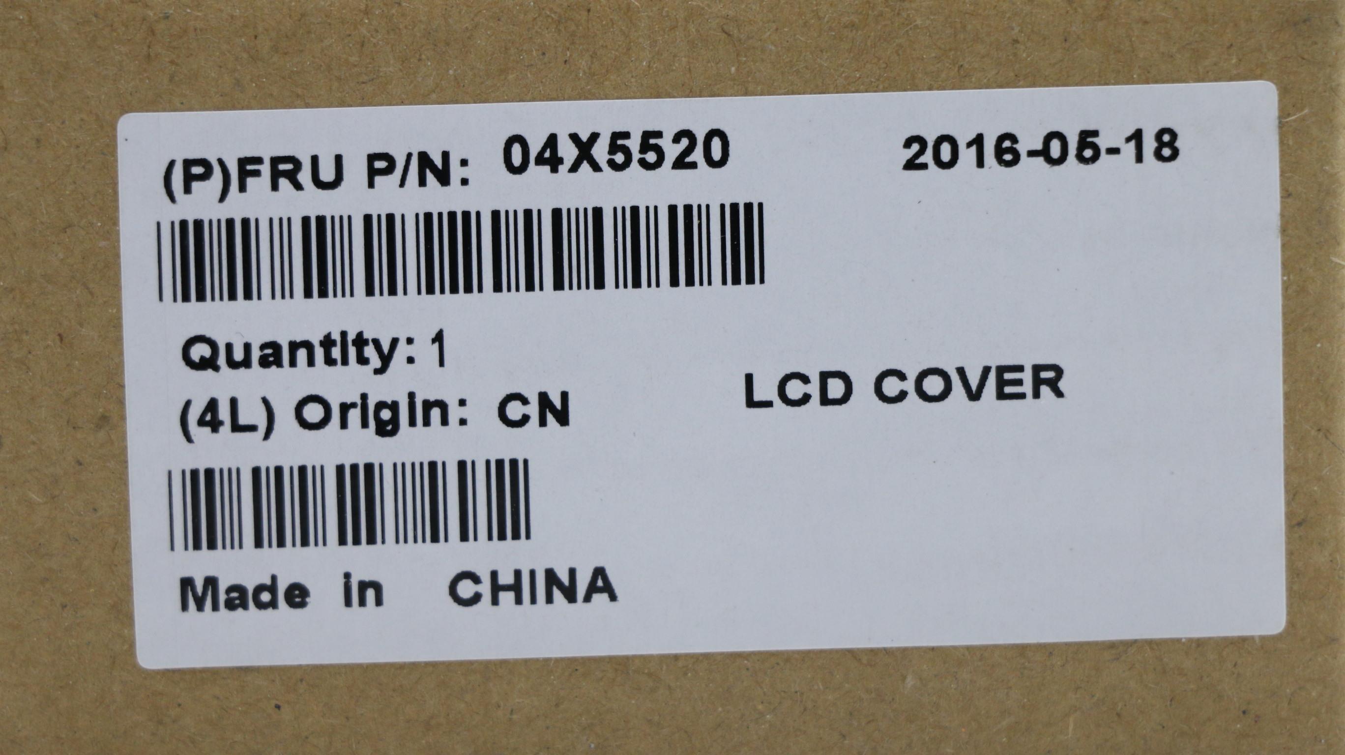 Lenovo ThinkPad T540p 04X5520  LCD,Rear,Wedge Open Box