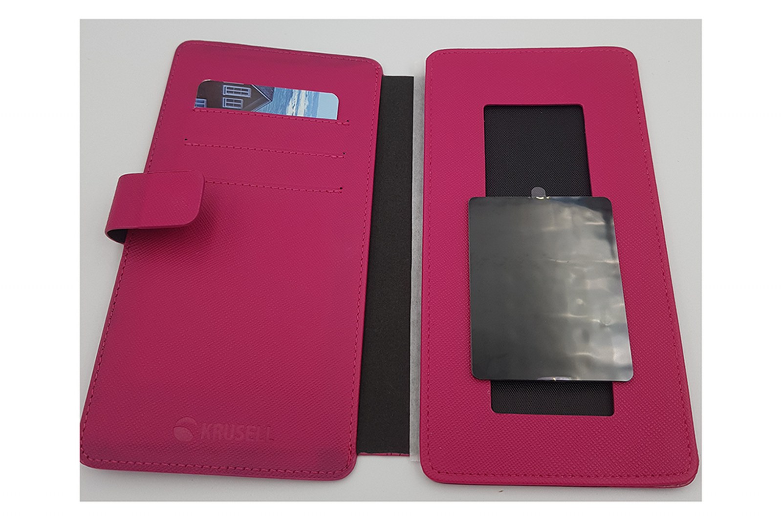 Universal 5XL Rose/Red Wallet Case upto 6.3"