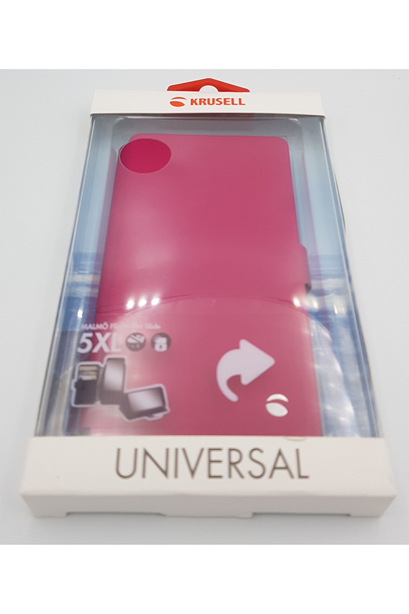 Universal 5XL Rose/Red Wallet Case upto 6.3"