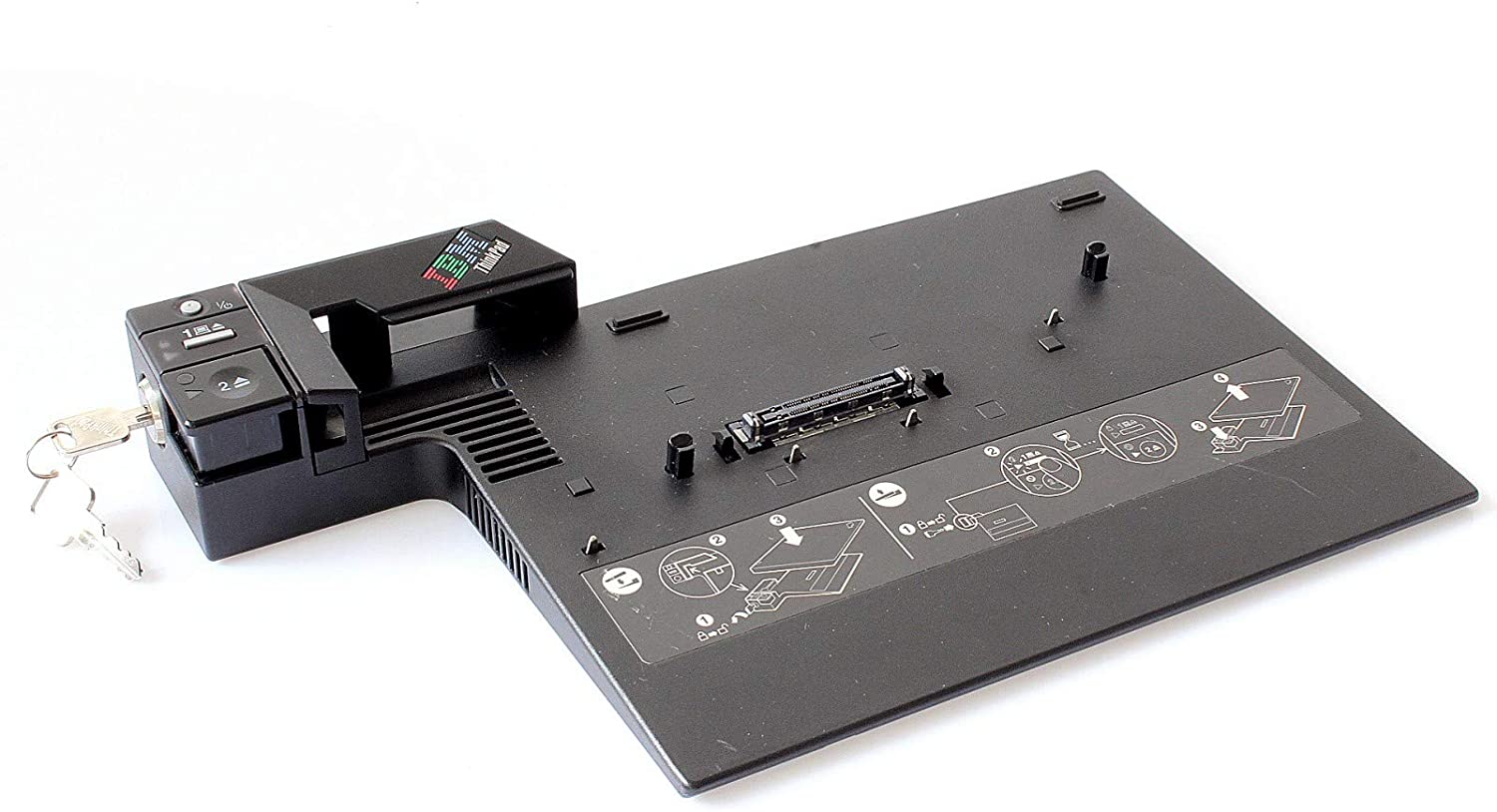 IBM Lenovo Docking Station Type 2504 ThinkPad Advanced Mini Dock Compatible with: R60/R61/R400/R500 T60/T61/T400 T500 Port Replicator Without Power Supply, Key No All The Time, But Opened  Used A