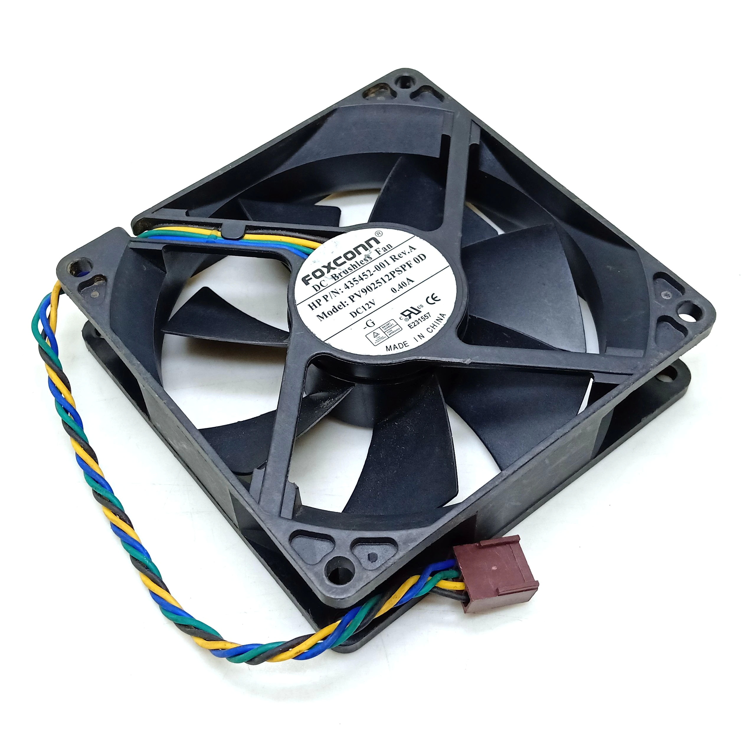 HP  & FOXCONN 432768-001 PV902512PSPF 0H 12V 0.4A 4wires Cooling Fan Open Box