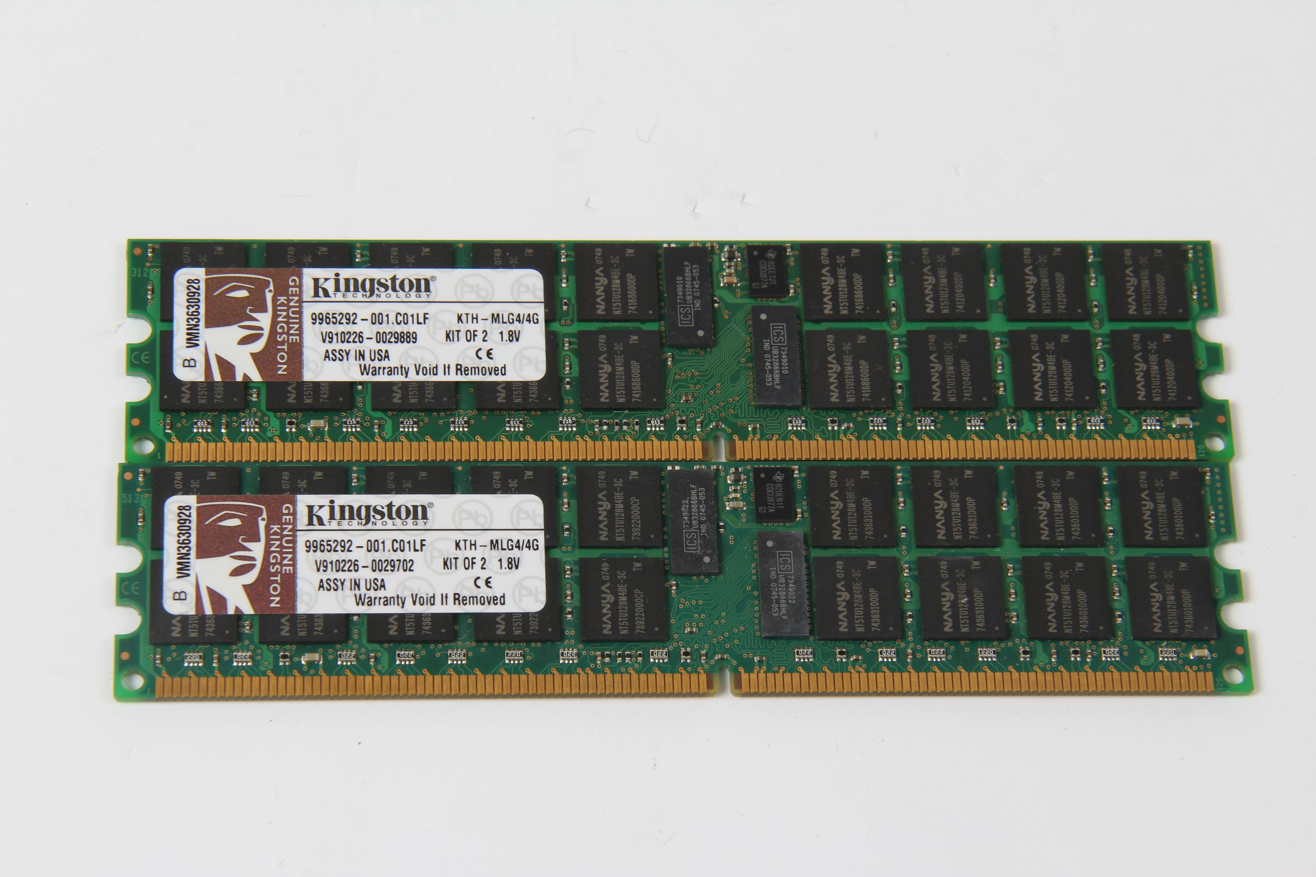 Kingston HP KTH-MLG4/4G 4GB (2GB x2) DDR2 400Mhz ECC Registered RAM Memory DIMM Used A