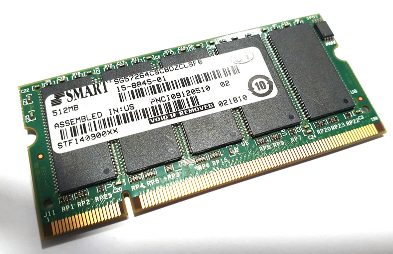 Smart Modular 512MB PC2700 DDR-333MHz ECC Unbuffered PFC107061904 CL2.5 184-Pin DIMM Memory M