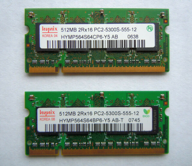 Mixed Brand PC2-5300S Used A 512MB Laptop Memory