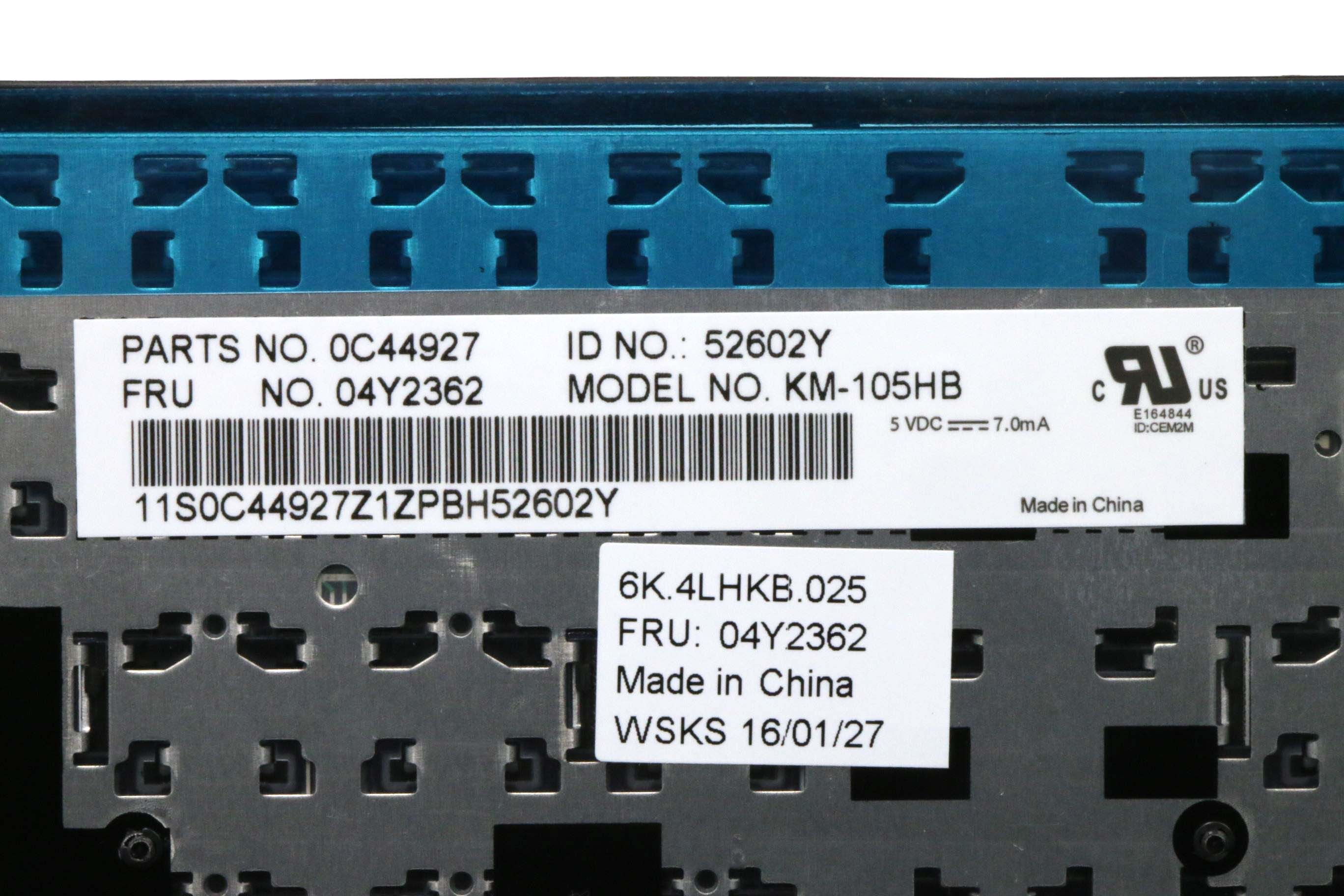 Lenovo Thinkpad T540P W540 L540 L560 P50S keyboard (Israel & Eenglish ) 04Y2362 0C44927 KM-105HB Used A