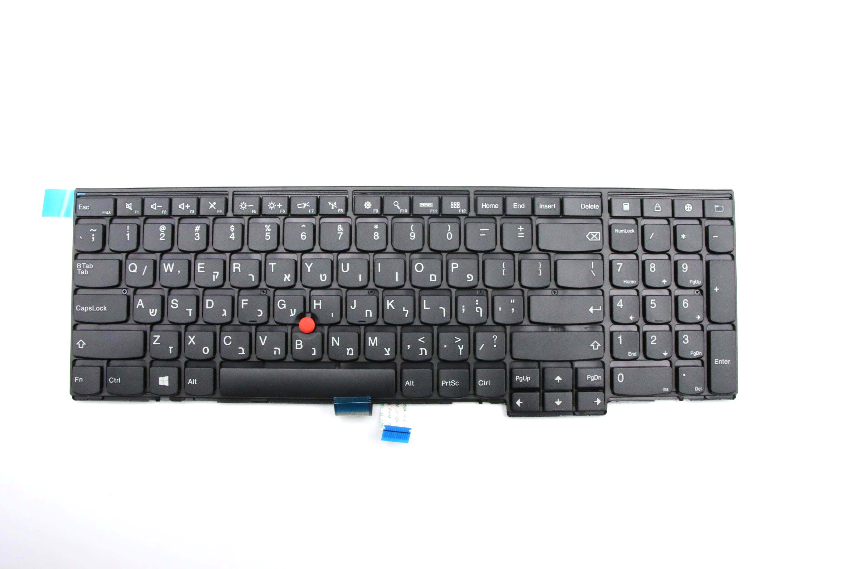 Lenovo Thinkpad T540P W540 L540 L560 P50S keyboard (Israel & Eenglish ) 04Y2362 0C44927 KM-105HB Used A