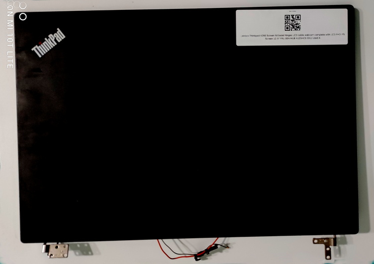 Lenovo Thinkpad X260 Screen lid bezel hinges LCD cable webcam complete with LCD FHD IPS Screen 12.5" FRU 00NY418 N125HCE-GN1 Used A