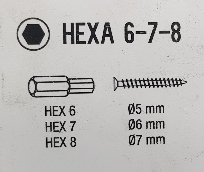 Guex Hexagon Bits 6,7,8mm 3 Pcs