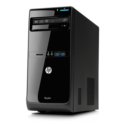 HP Pro 3400 MT Desktop Mini Tower i3-2120 3.3 Ghz 4GB Memory 320GB HDD HD Graphics Used A