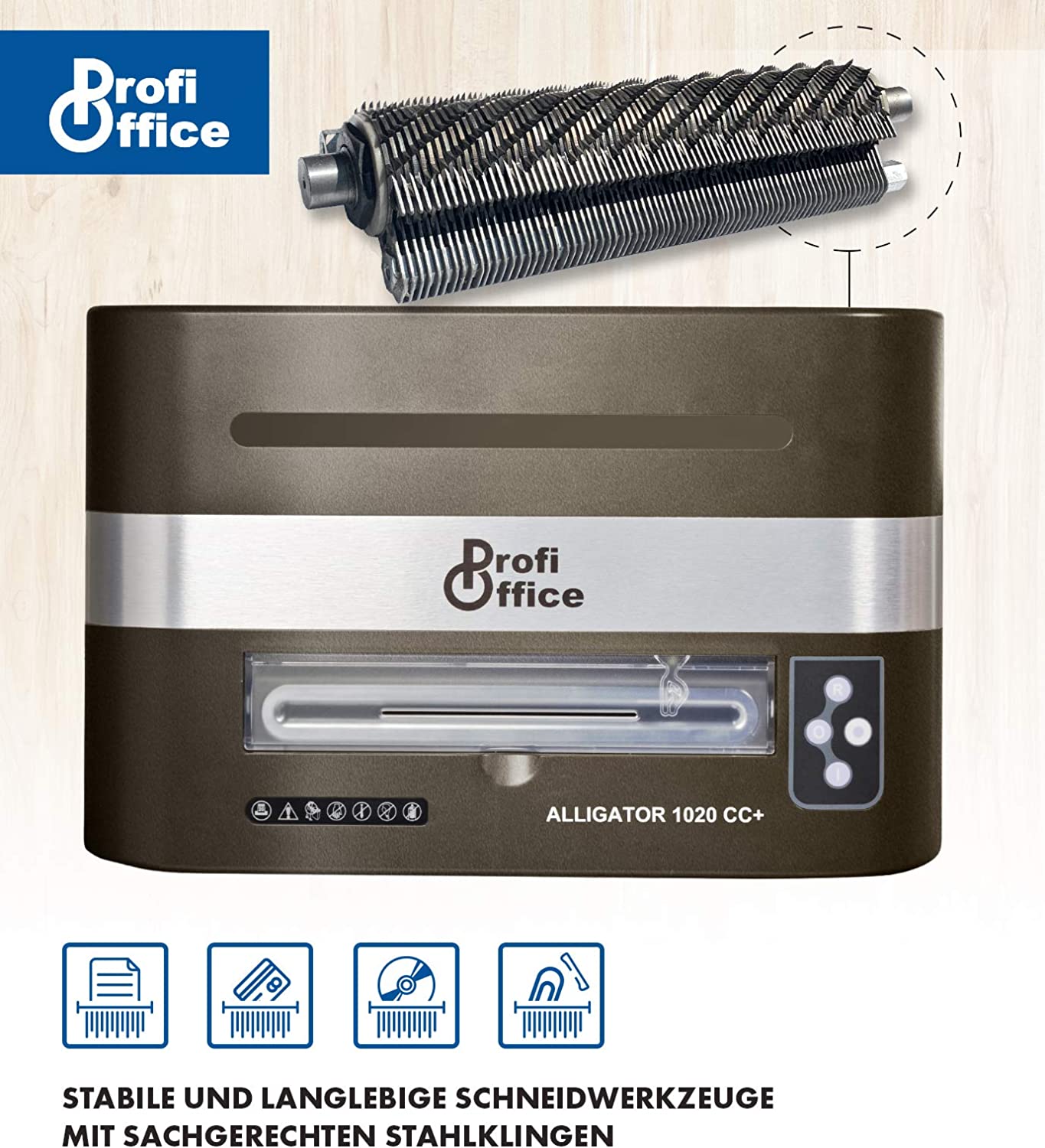 Profi Office Alligator 1020CC+ Shredder Used A