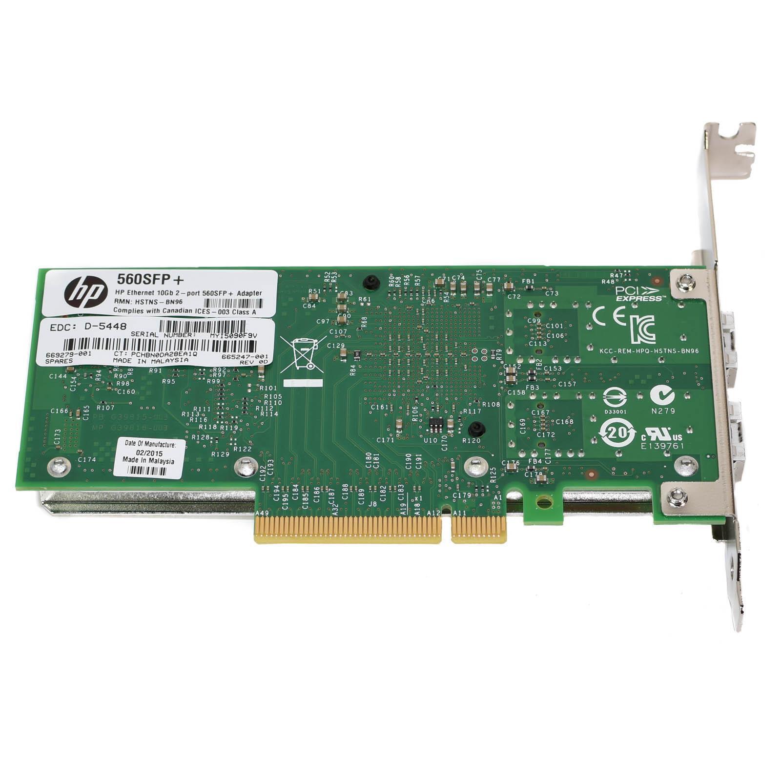 HP Ethernet Used A Ethernet 10Gb 2-port 560SFP + Adapter