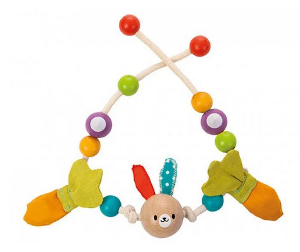 PLAN TOYS STROLLER CHAIN ​​T BABY CHAIN ​​RABBIT WOOD 