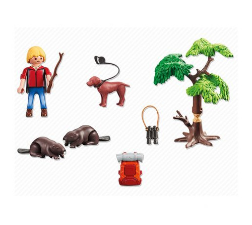 Playmobil Wild Life Beavers with Backpacker Set 5562