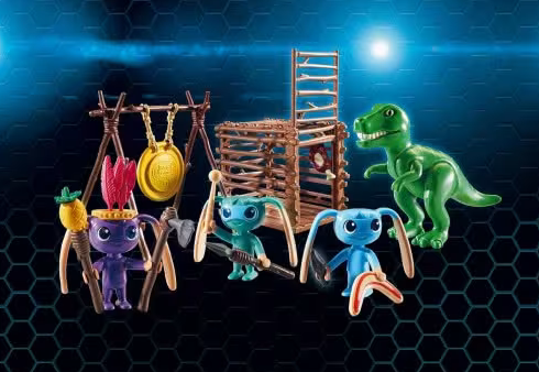 Playmobil Alien Warrior With T Rex Trap 9006