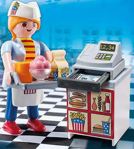 Playmobil Special Plus Waitress with Cash Register Set 5292