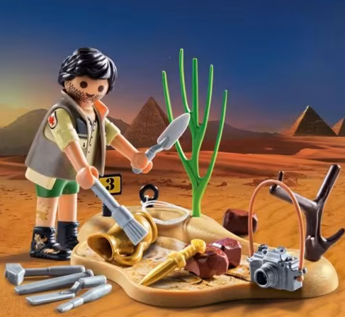 Playmobil Archaeologist With Excavation Tools 9359