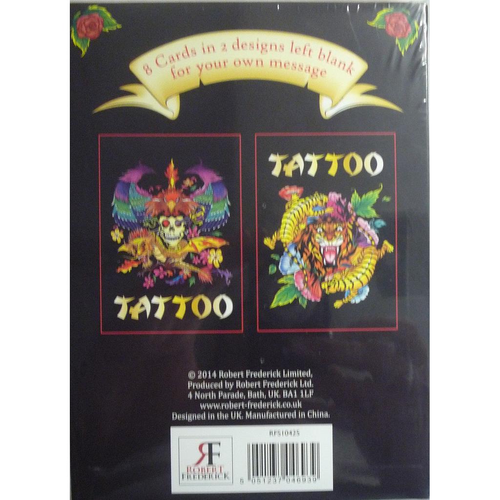 Tatoo Notecards X 10Pcs