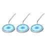 4 x Hi Lite LED furniture lights silver 4 x 0.6W Blue