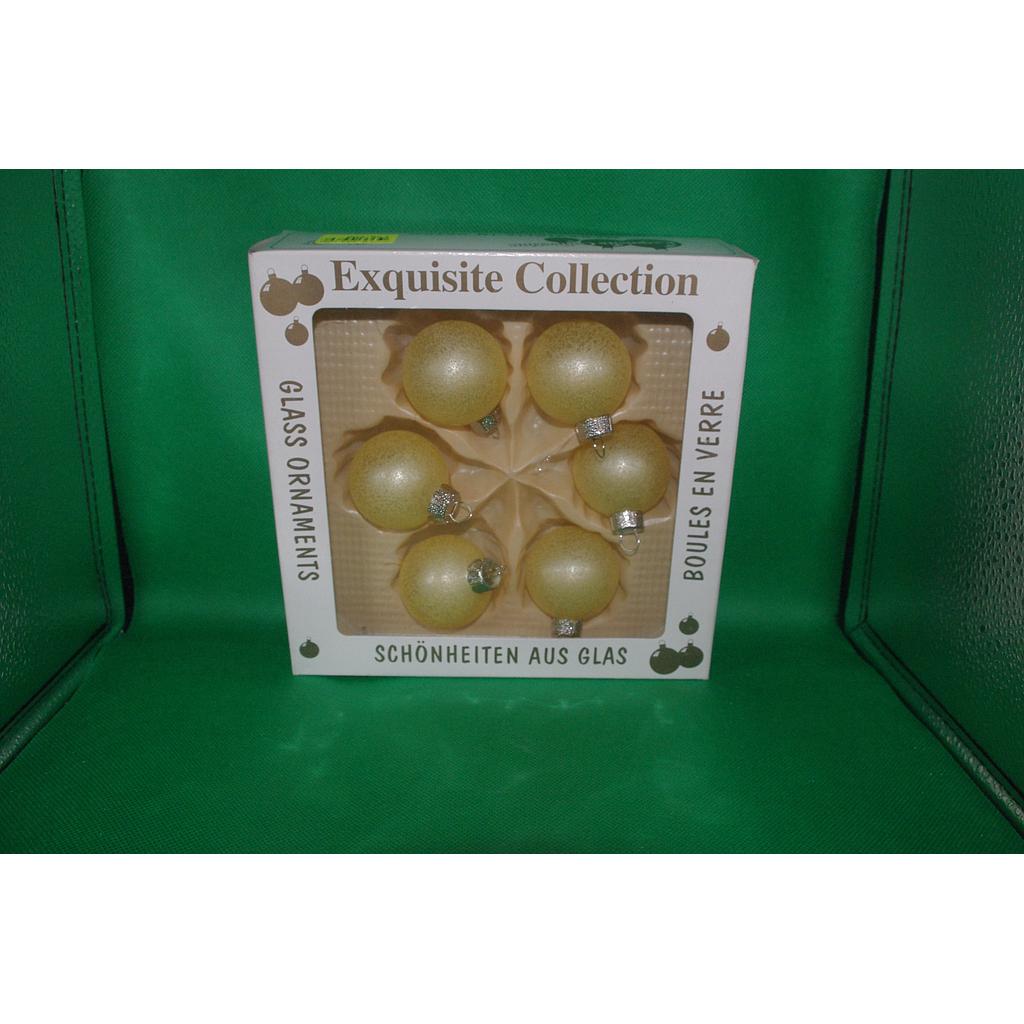 Exquisite Collection Gold Christmas Balls 