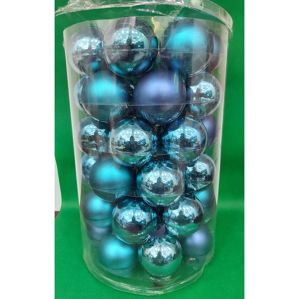 Blue Christmas Tree Hanging Balls
