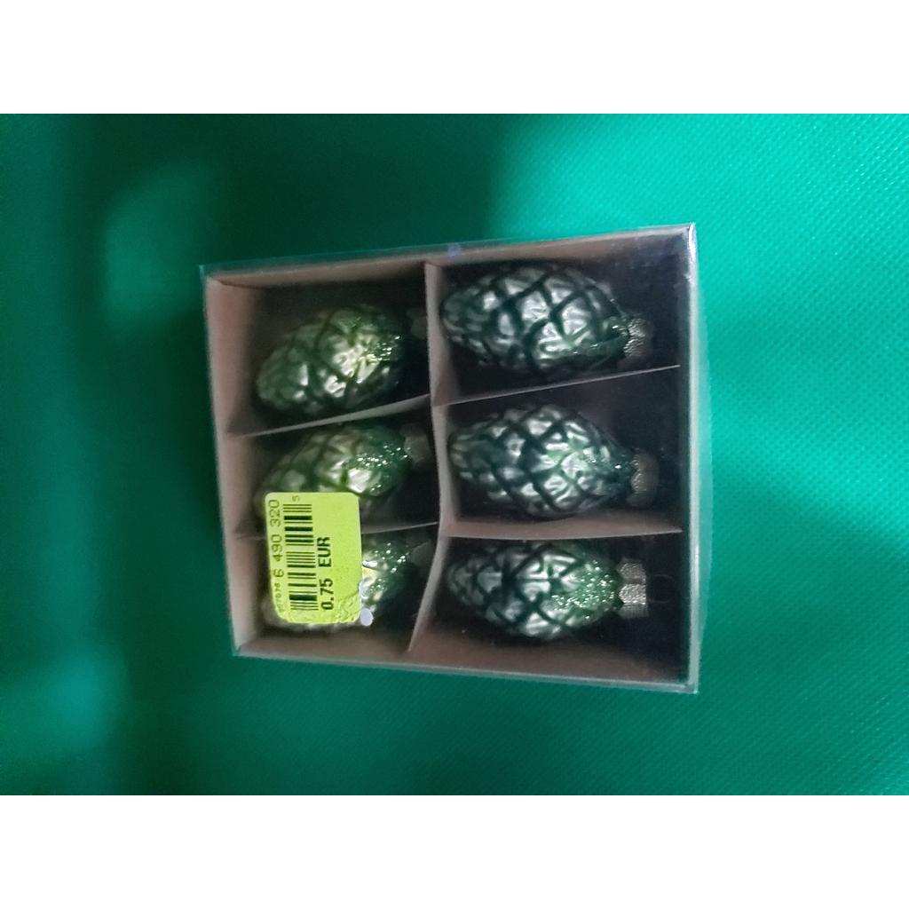 Xmas Tree Small Pine Acorn Deco Green