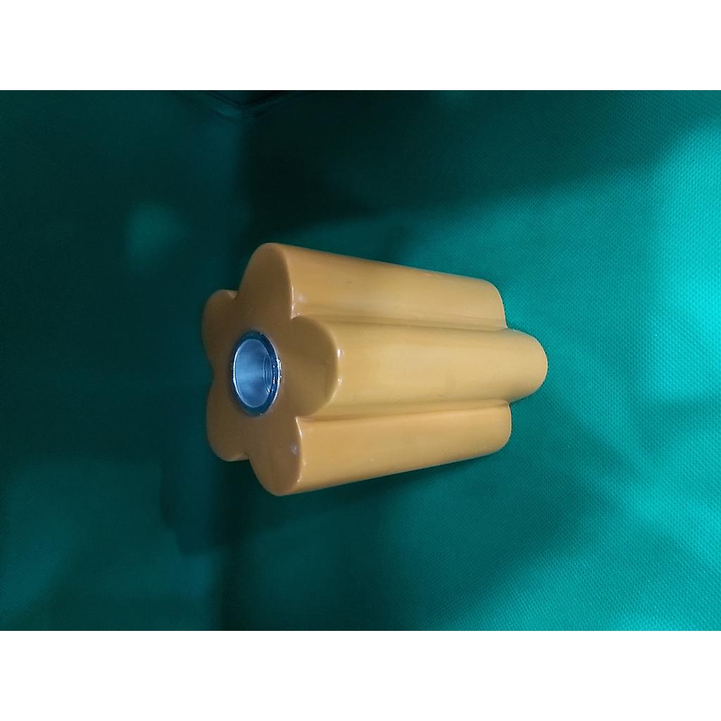 Ceramic Tall Candle Holder Orange