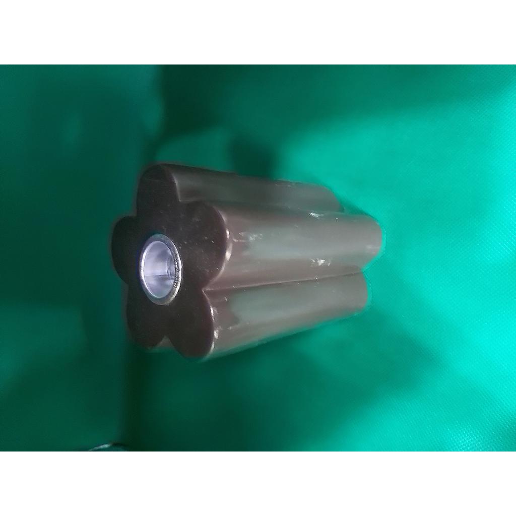 Ceramic Tall Candle Holder Brown