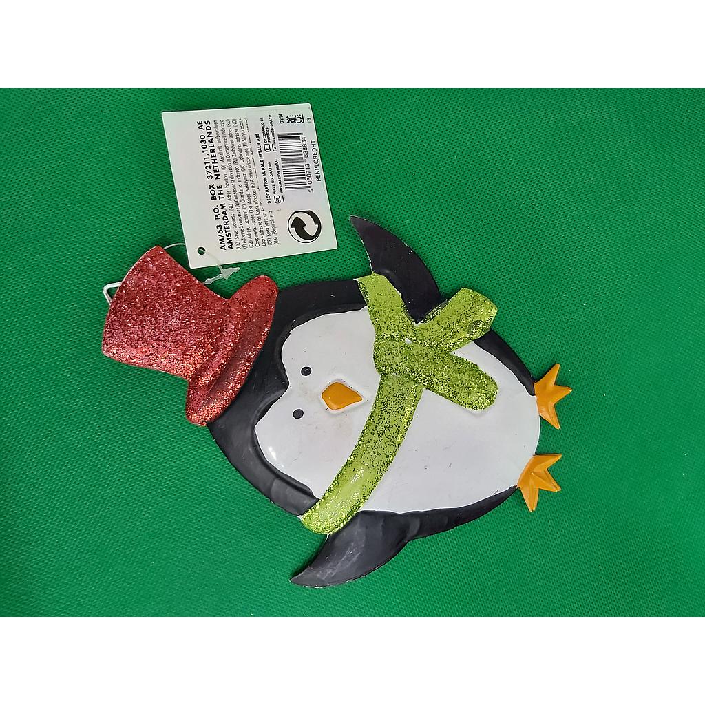 Metal Penguin Christmas Deco