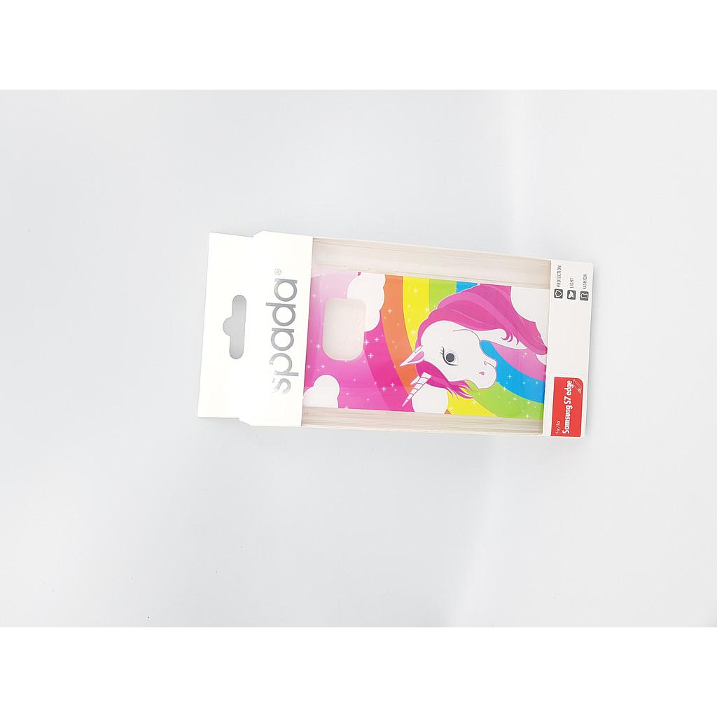 Samsung S7 Edge Silicone Back Cover Pony Pink 5 5