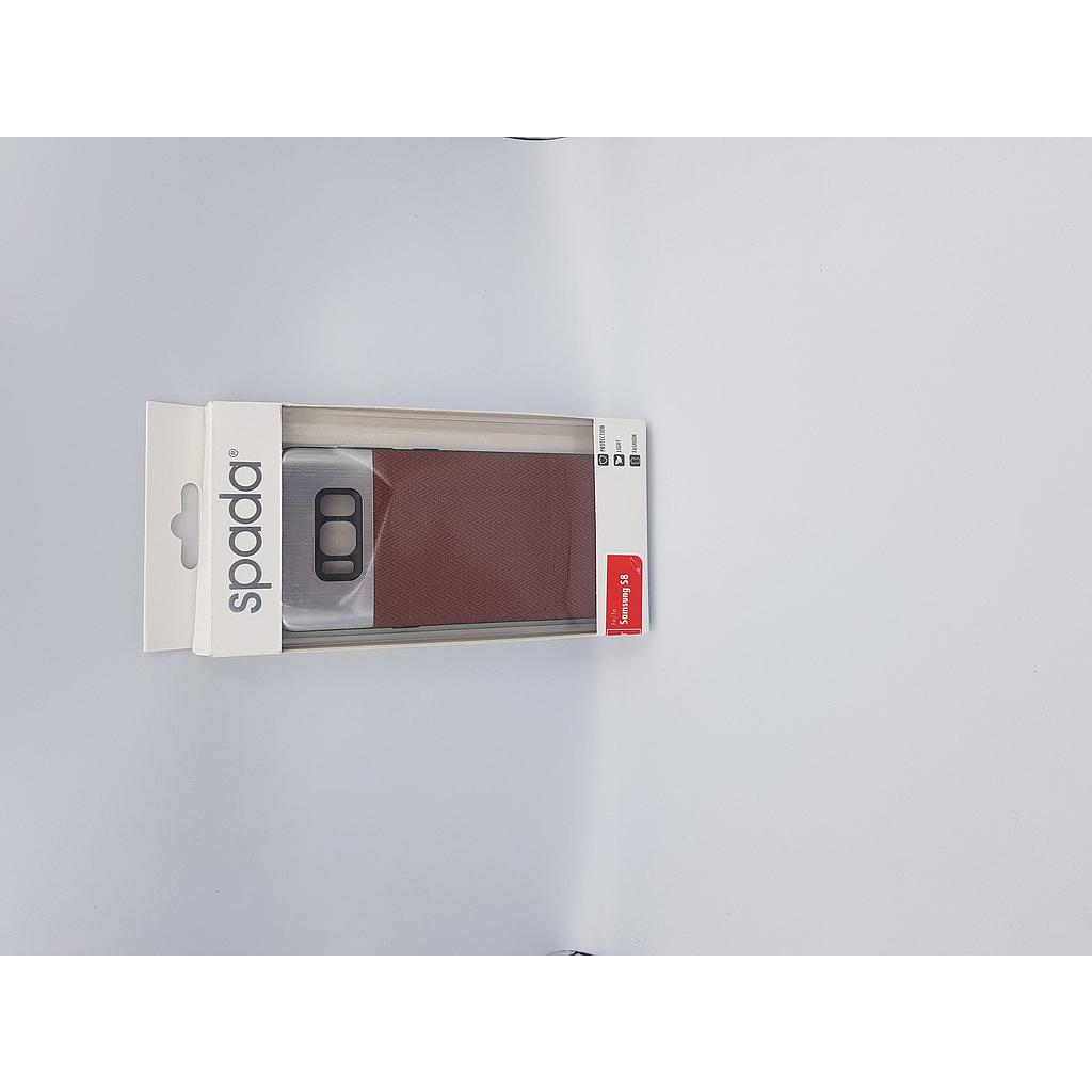 Samsung S8 Brown Silver Back Cover