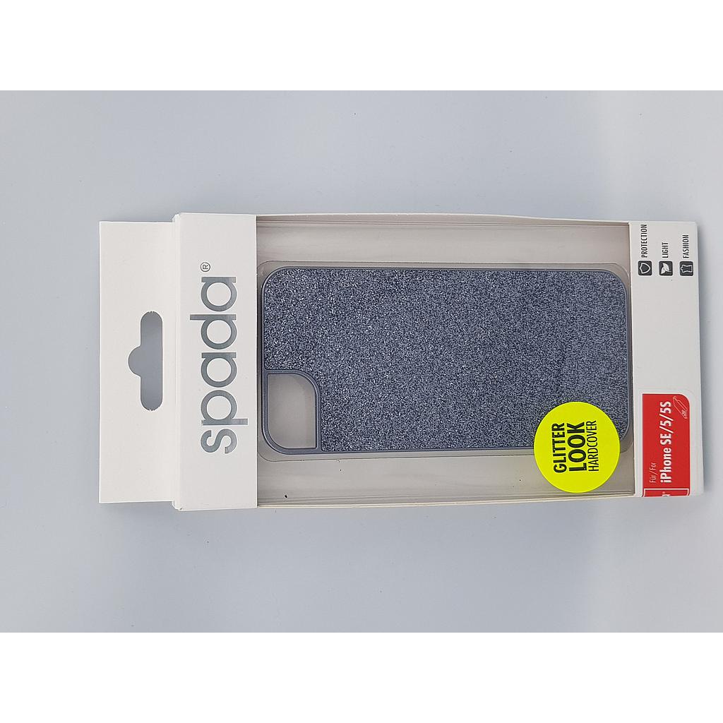 Iphone 55Sse Hard Back Cover Grey Glitter 4