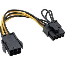 Cable Inline Power Adaptor Cable 6 Pin F To 8Pin M Pci Express 10Cm