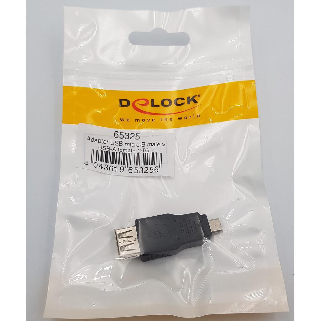 Adaptor Delock Adapter Usb Micro B To Usb A Female Otg 65325 New Usb
