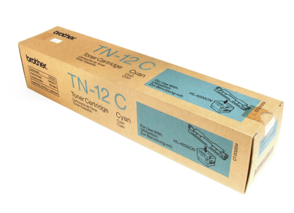 Brother TN 12 C Brown Cyan Box AA Cyan Toner