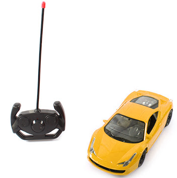 Super Car 27Mhz Yellow 3688 F1 Remote Control Car with Lights