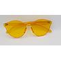 Lux Lenses UK SunGlasses Model 70053 Yellow Round Plastic
