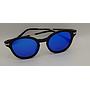 Lux Lenses UK SunGlasses Model 5245M4 Blue Black Round Plastic