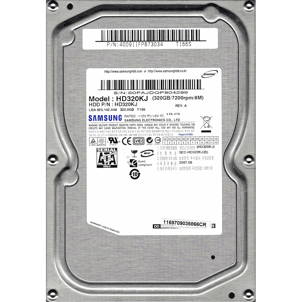 Samsung Hard Disk HD322GKJ Used SATA 320GB HDD