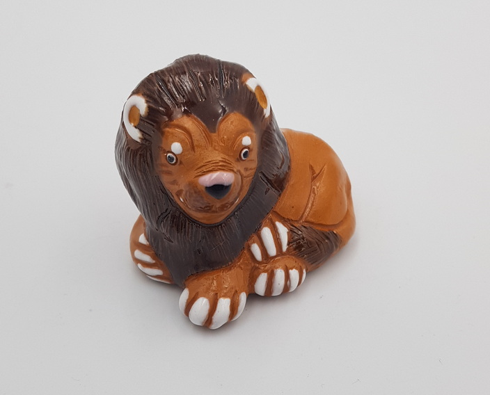 Articiones Lion Handmade Figurine  Ceramic New 5.5cm 5.5cm 3.5cm