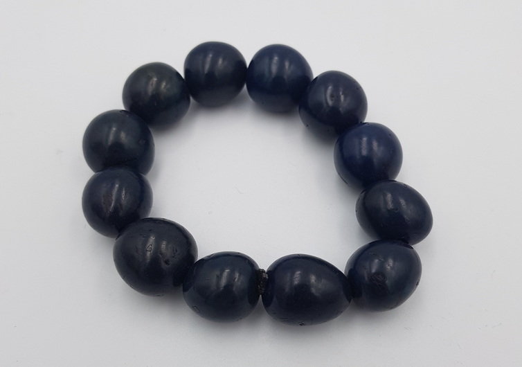 Articiones Handmade Dark Blue Bracelet Tagua New 1cm 8cm 8cm