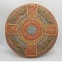 Articiones Handmade Aztec Art Clay Plate Clay New 2cm 23cm 23cm