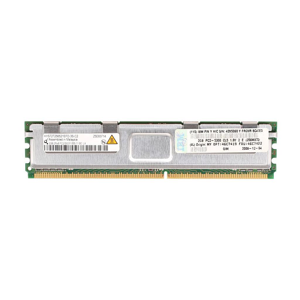 PC2 5300F 667MHz 240 pin DDR2 2GB SDRAM ECC Fully Buffered FB DIMM Server Memory Used A