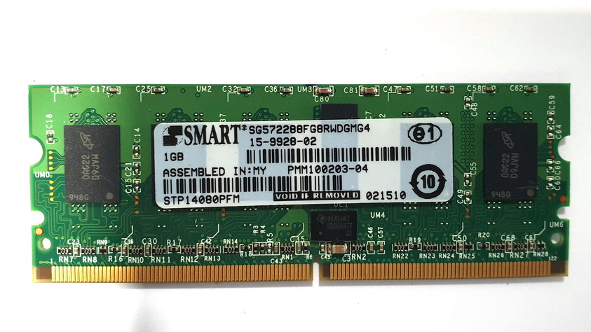 Smart Modular 1GB PC2700 DDR 333MHz ECC Unbuffered CL2.5 184 Pin DIMM Memory USED A