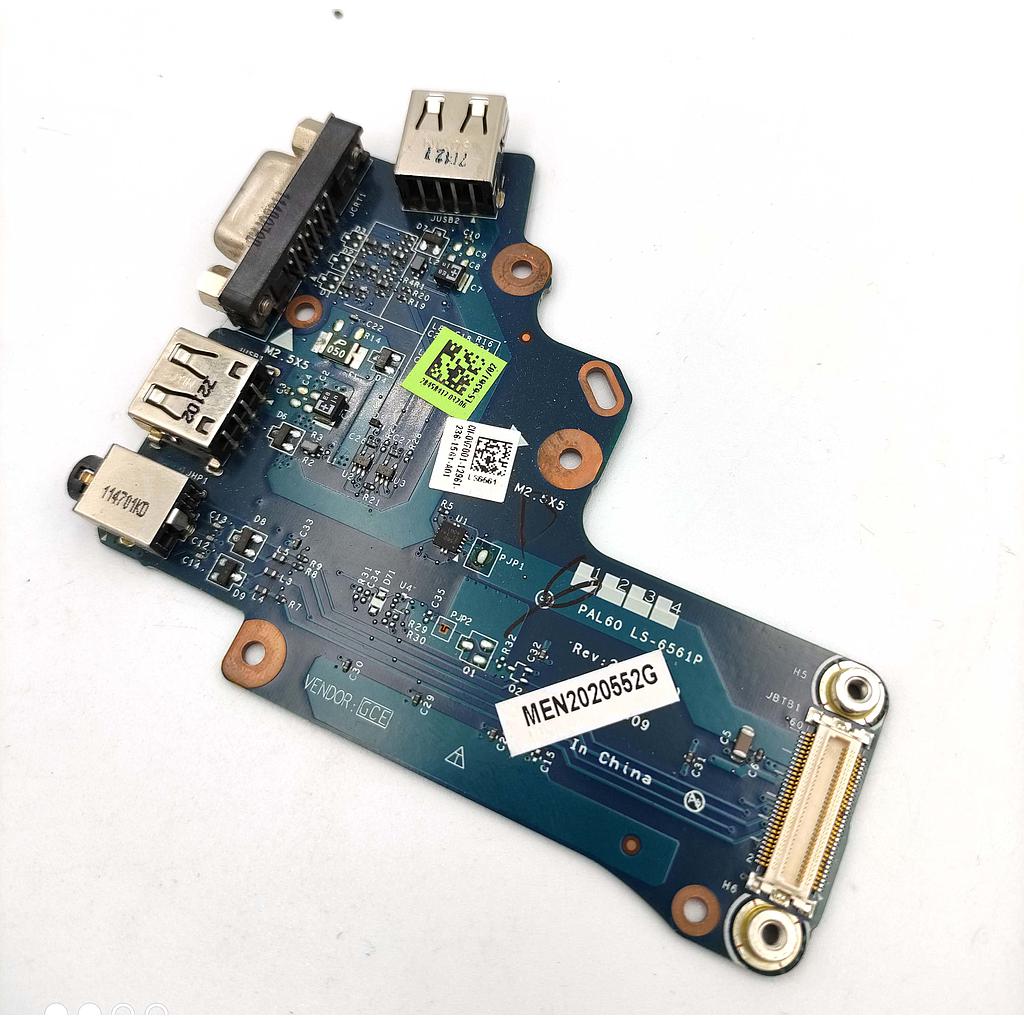 Dell Latitude E6520 VGA USB Audio IO Circuit Board LS 6561P V7001 Used A