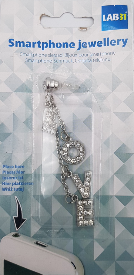 Lab 31 19D30 Smartphone Jewellery Love Decorative