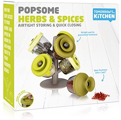 Tomorrows Kitchen PopSome Herb and Spice Tree Dispensers 6Pcs Set