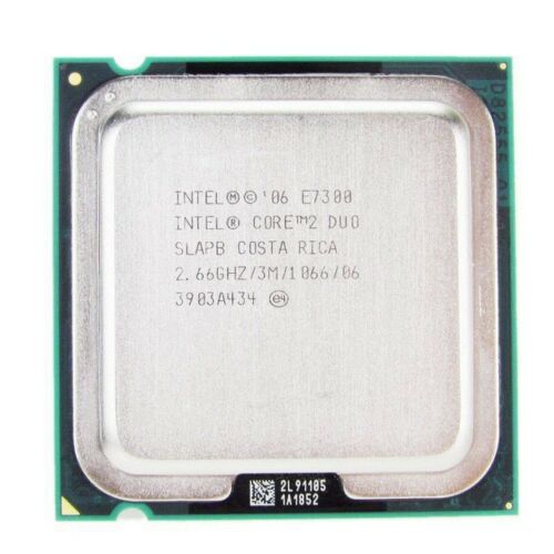 Intel Core 2 Duo 2.66 GHz 3M 1066 Mhz CPU E7300 Processor LGA775 socket SLAPB Used A