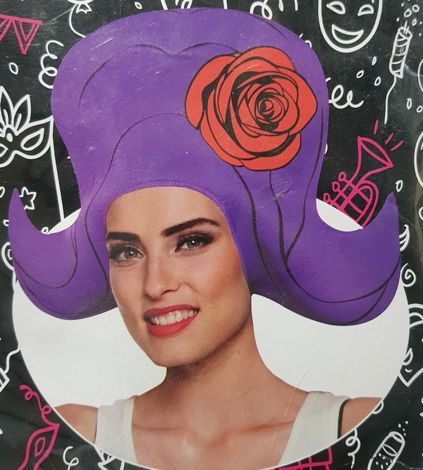 Carnival Foam Wig Purple