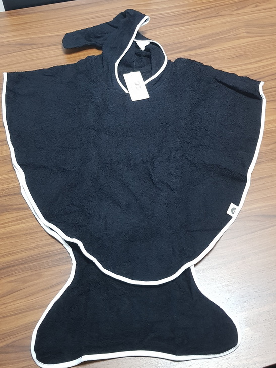 Bath Cape Black Small Baby Bites 020 NERG PING S New 87cm 71cm